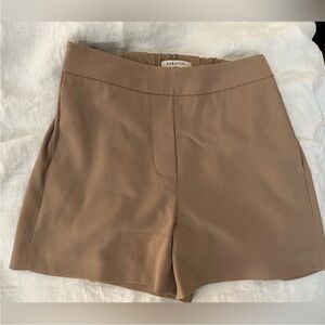 Aritzia Babaton High Waist Shorts | Camel Tan | 00